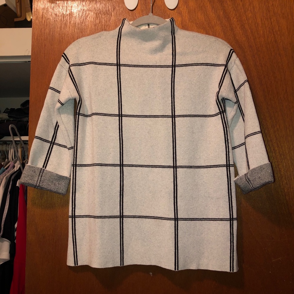 Tahari Mock Neck Sweater